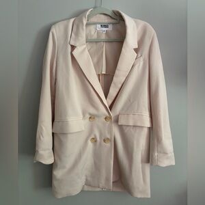 BB Dakota Cream Double-Breasted Blazer